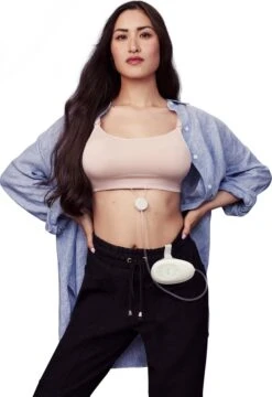 Elvie Stride Double - Handsfree Elektrische Borstkolf - Ziekenhuiskwaliteit - Dubbele Borstkolf - 150 Ml Capaciteit Per Cup - App-gestuurd - Complete Set -Zuigelingenvoeding 823x1200 1