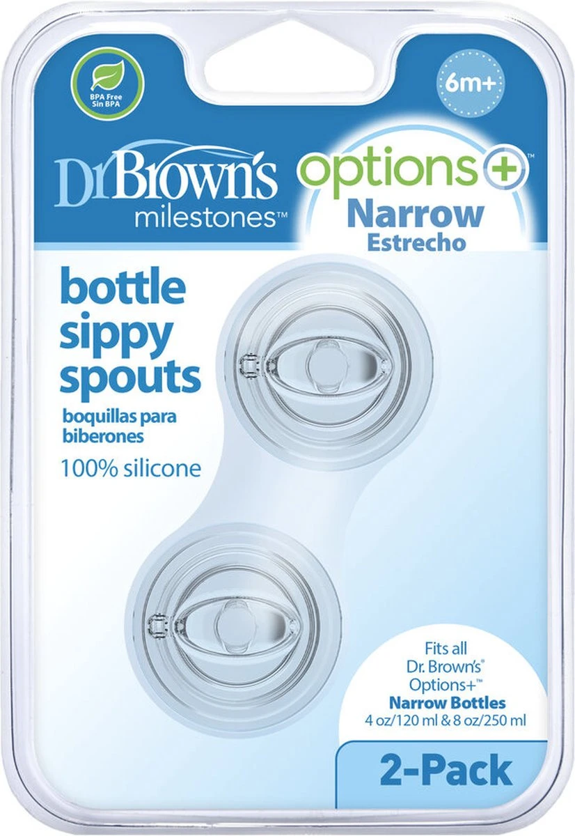 Dr. Brown's Sippy Spout Standaardfles - Transition Bottle - 2 Stuks 3 Dr. Brown's Sippy Spout Standaardfles - Transition Bottle - 2 Stuks