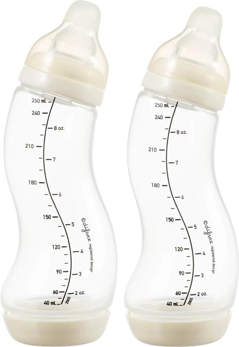 Difrax - S-Fles Duopack - Wit/Blauw - 250ml - 0+ Maanden 17 Difrax - S-Fles Duopack - Wit/Blauw - 250ml - 0+ Maanden - Afbeelding 15