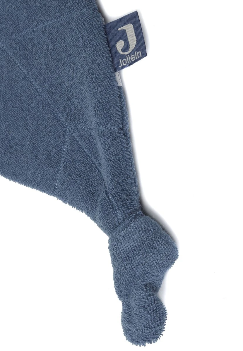 Jollein Speendoekje Badstof Leaf - Jeans Blue 8 Jollein Speendoekje Badstof Leaf - Jeans Blue - Afbeelding 6