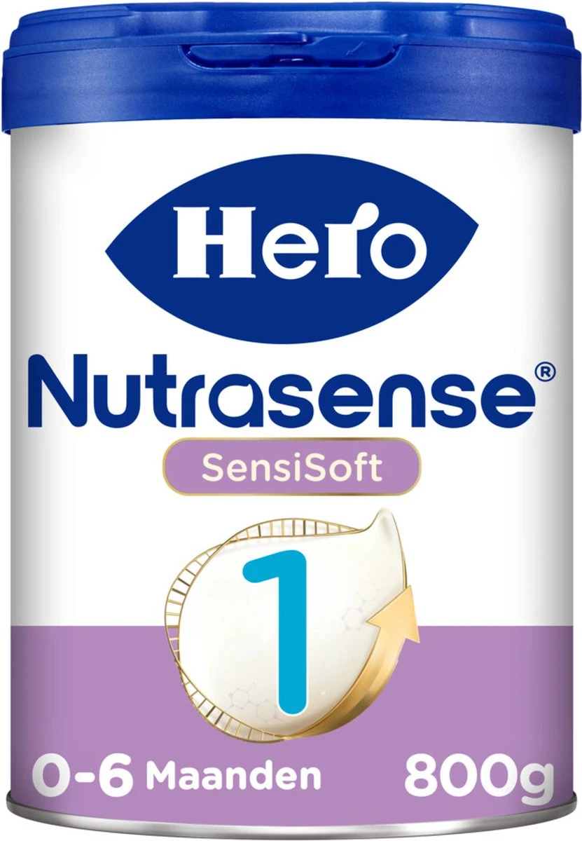 Hero Nutrasense SensiSoft Zuigelingenvoeding 1 - Flesvoeding Van 0 Tot 6 Maanden - 3 X 800 Gram - Met Melkvet - Palmolie Vrij 7 Hero Nutrasense SensiSoft Zuigelingenvoeding 1 - Flesvoeding Van 0 Tot 6 Maanden - 3 X 800 Gram - Met Melkvet - Palmolie Vrij - Afbeelding 5