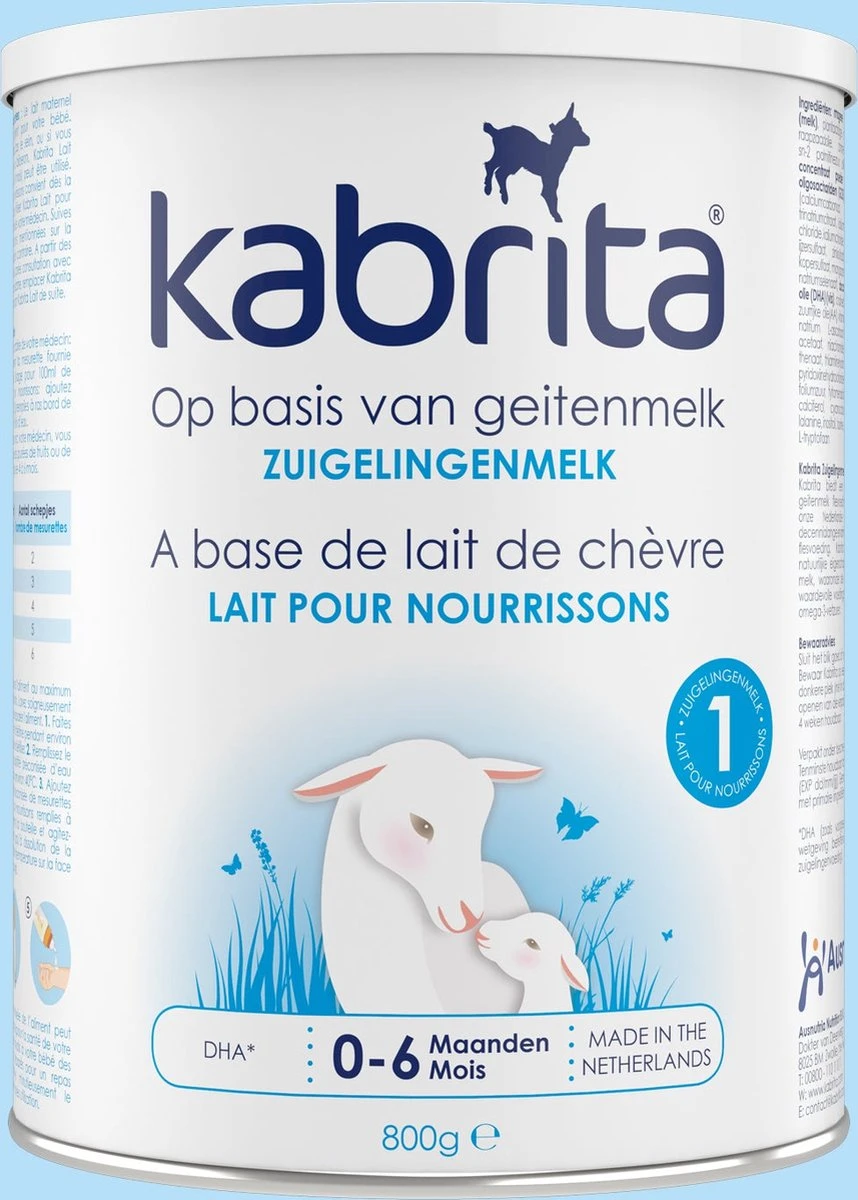 Kabrita 1 Zuigelingenmelk - Zuigelingenvoeding 0-6 Maanden - 800g 5 Kabrita 1 Zuigelingenmelk - Zuigelingenvoeding 0-6 Maanden - 800g - Afbeelding 3
