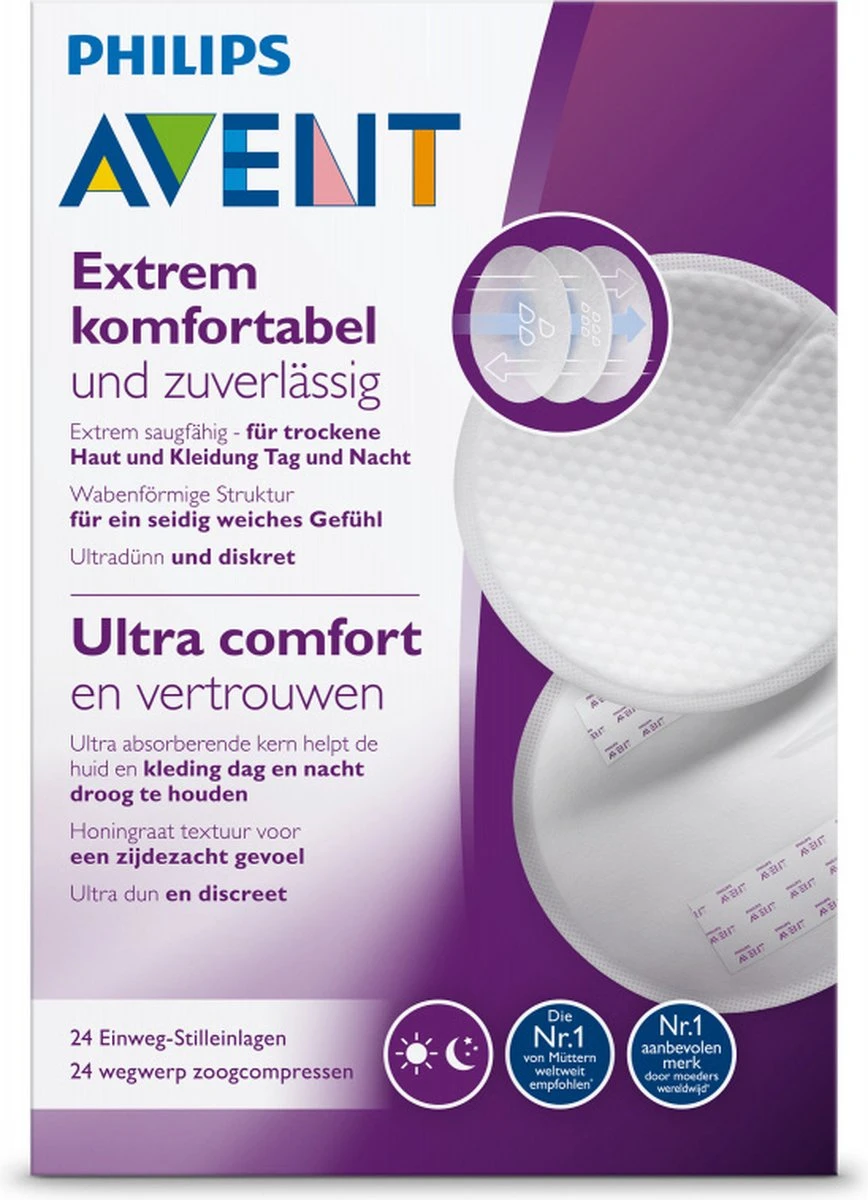 Philips Avent - Wegwerp Borstkompressen - 24 Stuks - SCF254/24 11 Philips Avent - Wegwerp Borstkompressen - 24 Stuks - SCF254/24 - Afbeelding 9