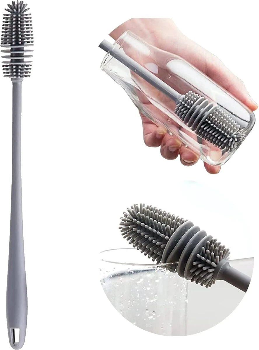 Flessenborstel - Flessenborstel Baby - Flessenreiniger - Flessenlikker - Pottenlikker - Flessenlikker Vaatwasserbestendig - Flessenlikker Siliconen - Flessentrekker - Flessenschraper 4 Flessenborstel - Flessenborstel Baby - Flessenreiniger - Flessenlikker - Pottenlikker - Flessenlikker Vaatwasserbestendig - Flessenlikker Siliconen - Flessentrekker - Flessenschraper - Afbeelding 2