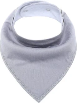 MINIIYOU - Set 6 Stuks Bandana Slabbetjes - Effen Grijs Wit - Waterproof – Jongens Meisjes - Puntslabbetjes - Katoen + Fleece -Zuigelingenvoeding 890x1200 1