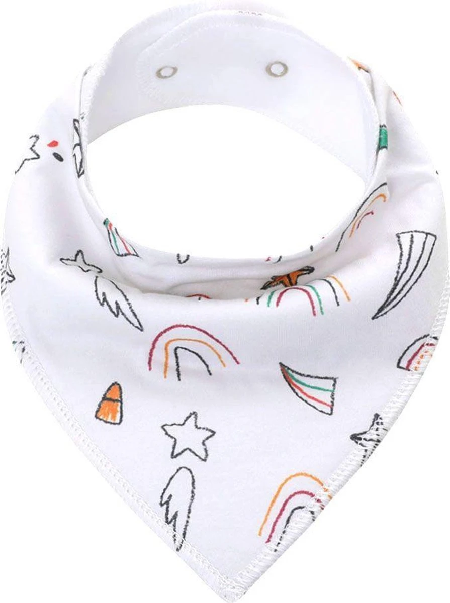 6 Stuks - Bandana Kwijl Slabbetjes - Strepen Skateboard - Waterproof – Fleece 8 6 Stuks - Bandana Kwijl Slabbetjes - Strepen Skateboard - Waterproof – Fleece - Afbeelding 6