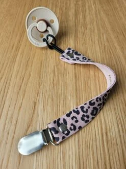 Roze, Luipaardprint Speenkoord, Speenkoord Meisje, Kraamkado, Leopard Speenkoord, Luipaardprint, Kraamcadeau, Leren Speenkoord, Leer Speenkoord, Babyshower, Schoenkado