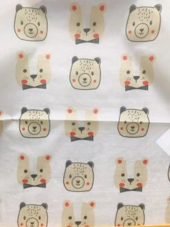 Merkloos MINIIYOU - Slabbetje Lange Mouwen Met Brede Opvangbak - Oranje Beer - 0-3 Jaar - Kliederschort - Verfschort -Zuigelingenvoeding 900x1200 27