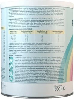 Pure Goat Company - Volledige Zuigelingenvoeding 1 - 800 Gram -Zuigelingenvoeding 905x1200 6