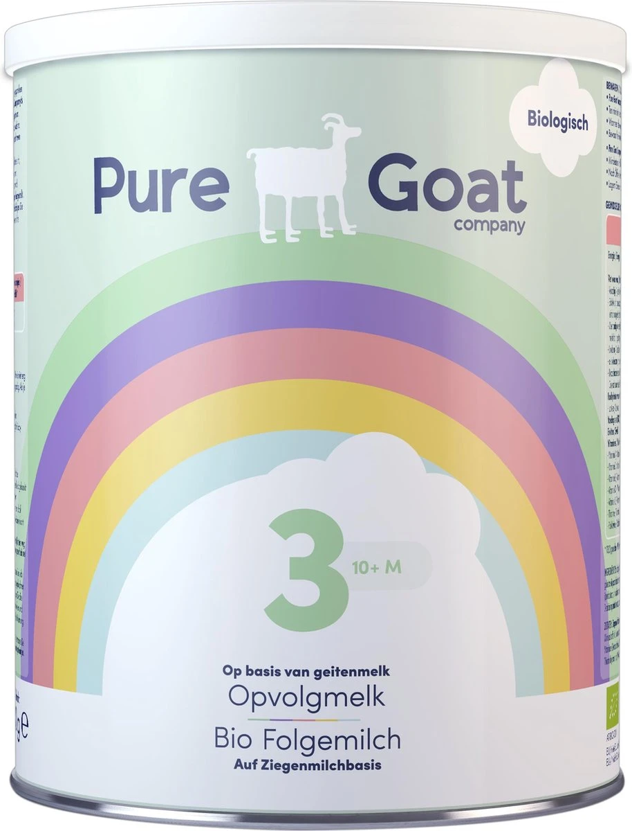 Pure Goat Company - Opvolgmelk 3 - Biologische Flesvoeding Op Basis Van Volle Geitenmelk - 800 Gram 3 Pure Goat Company - Opvolgmelk 3 - Biologische Flesvoeding Op Basis Van Volle Geitenmelk - 800 Gram