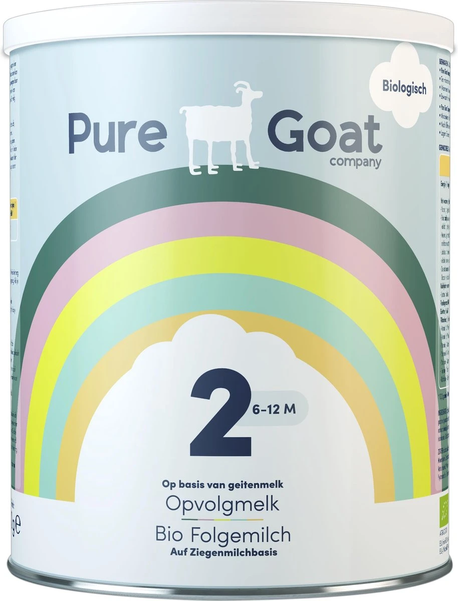 Pure Goat Company - Opvolgmelk 2 - Biologische Flesvoeding Op Basis Van Volle Geitenmelk - 800 Gram 3 Pure Goat Company - Opvolgmelk 2 - Biologische Flesvoeding Op Basis Van Volle Geitenmelk - 800 Gram