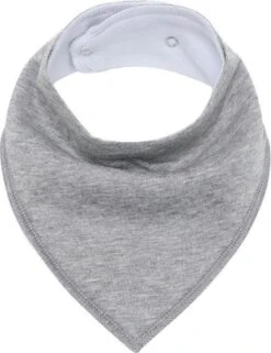 MINIIYOU - Set 6 Stuks Bandana Slabbetjes - Effen Grijs Wit - Waterproof – Jongens Meisjes - Puntslabbetjes - Katoen + Fleece -Zuigelingenvoeding 923x1200 1