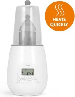 Alecto BW-700 - Snelle Digitale Flessenwarmer 500W Voor Opwarmen, Steriliseren En Ontdooien - Inclusief Stoomkap - Bediening Via Display - Wit -Zuigelingenvoeding 933x1200 1