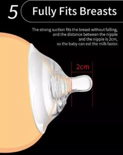 Pure Moms Tepelhoedjes Beschermen Je Tepels En Helpen Het Aanleggen Vergemakkelijken Als Dit Niet Goed Lukt Of Pijnlijk Is - 2 Cm Speen - 2 Stuks - 0-12 Maanden, 1-2 Jaar - BPA Vrij - Beschermend Bakje -Zuigelingenvoeding 953x1200 1
