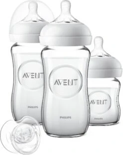 Philips Avent Glazen Starterset Voor Pasgeborenen SCD303/01 - Natural-fles - 3 Stuks