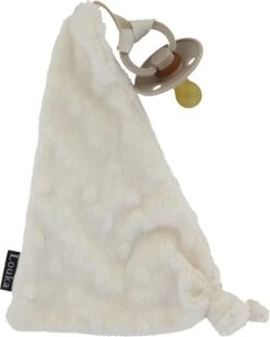 Louka Speendoekje Driehoek Minky Crème | Meisje | Jongen | Minky | Speenknuffel | Speen |