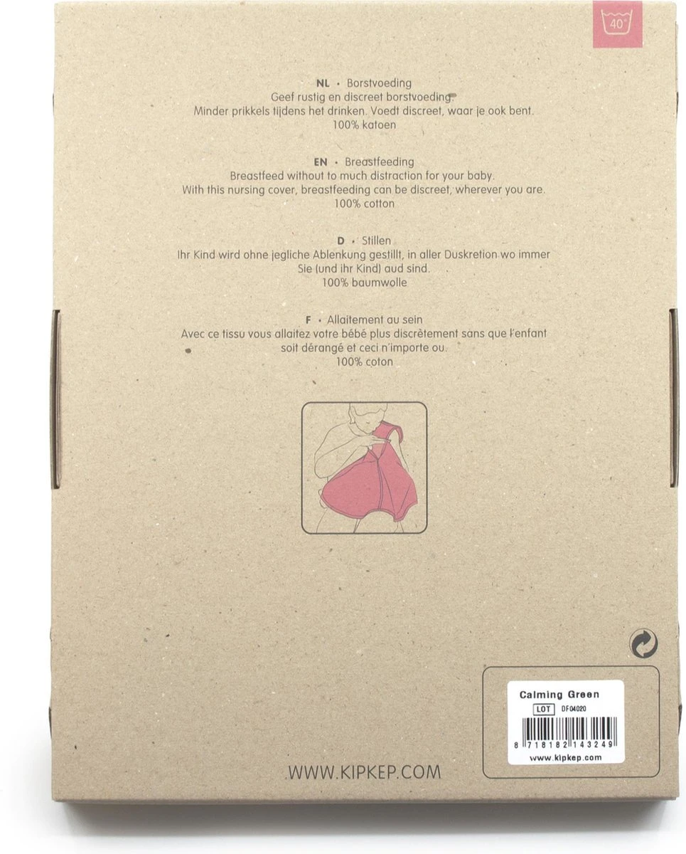 KipKep Feedi Voedingsdoek | Calming Green 6 KipKep Feedi Voedingsdoek | Calming Green - Afbeelding 4