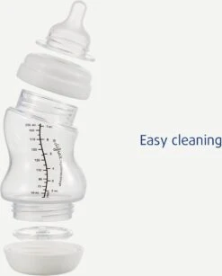 Difrax Papfles XL 310 Ml Wide - Anti-Colic - Wit/Transparant - 1 Stuk -Zuigelingenvoeding 965x1200