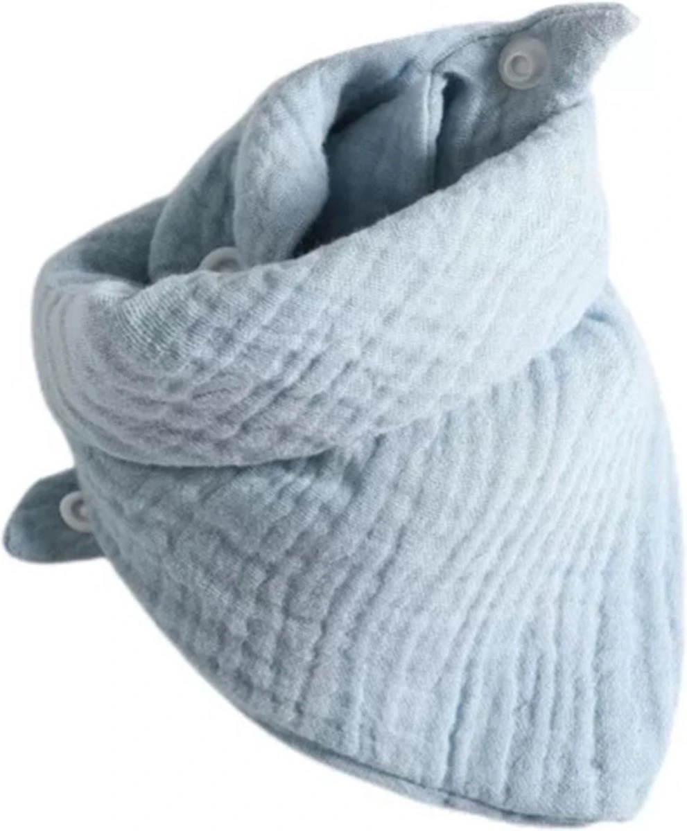 Set Van 8 Blauw/grijs Slabbetjes - 100% Organisch Katoen - Bandana Slab - Hydrofiel - Slabber - Kwijl Slabbetjes - Slabbertjes Baby - Kraamcadeau Jongen 6 Set Van 8 Blauw/grijs Slabbetjes - 100% Organisch Katoen - Bandana Slab - Hydrofiel - Slabber - Kwijl Slabbetjes - Slabbertjes Baby - Kraamcadeau Jongen - Afbeelding 4